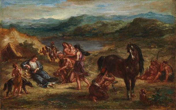 «Овидий среди скифов» (1862) Эжена Делакруа